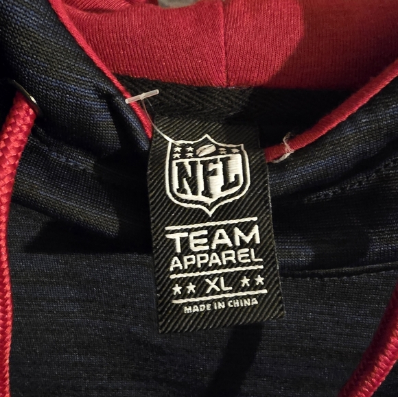 NWT Houston Texans NFL Navy Blue And Red Unisex Hoodie Size XL - Picture 4 of 6